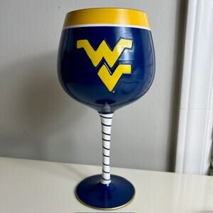 NCAA West Virginia Mountaineers Artisan Wine Glass